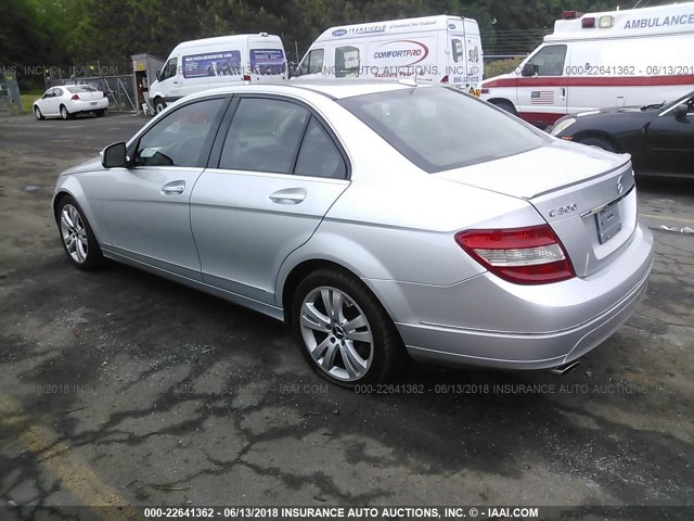 WDDGF81X38F140940 - 2008 MERCEDES-BENZ C 300 4MATIC SILVER photo 3