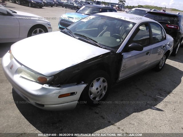 1G8ZH52872Z177721 - 2002 SATURN SL1 SILVER photo 2