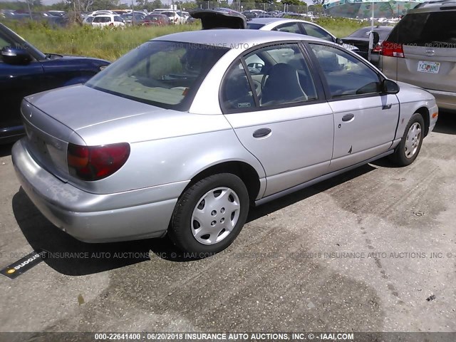 1G8ZH52872Z177721 - 2002 SATURN SL1 SILVER photo 4