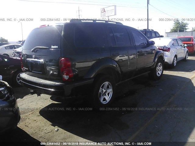 1D4HB48N04F101243 - 2004 DODGE DURANGO SLT BLACK photo 4