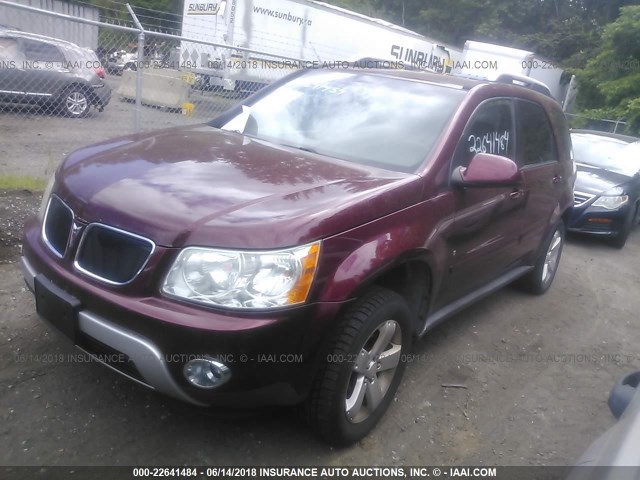 2CKDL43FX86305601 - 2008 PONTIAC TORRENT BURGUNDY photo 2