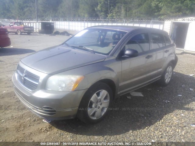 1B3HB48B87D113483 - 2007 DODGE CALIBER SXT BEIGE photo 2