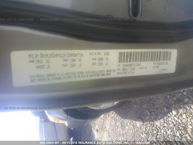 1B3HB48B87D113483 - 2007 DODGE CALIBER SXT BEIGE photo 9