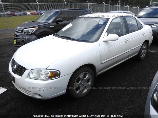 3N1CB51A35L484173 - 2005 NISSAN SENTRA 1.8S WHITE photo 2