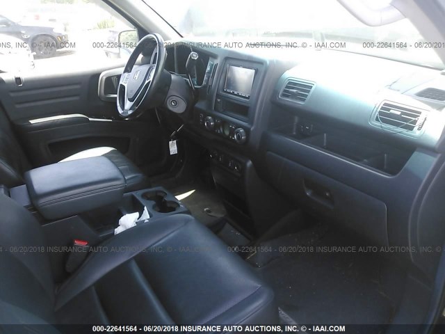 5FPYK16509B106461 - 2009 HONDA RIDGELINE RTL BLACK photo 5