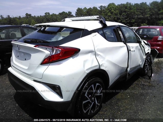 NMTKHMBX6JR015585 - 2018 TOYOTA C-HR XLE/XLE PREMIUM WHITE photo 4