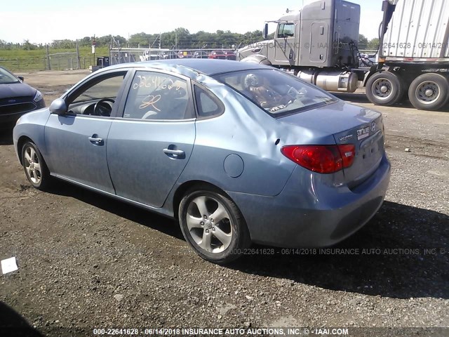 KMHDU46D57U116767 - 2007 HYUNDAI ELANTRA GLS/SE/LIMITED BLUE photo 3