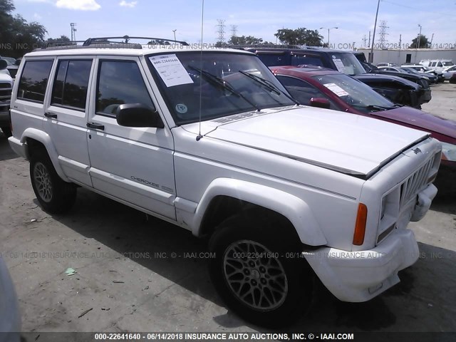 1J4FJ78S4VL520448 - 1997 JEEP CHEROKEE COUNTRY WHITE photo 1