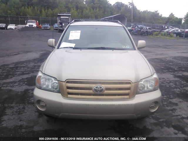 JTEEP21A750090383 - 2005 TOYOTA HIGHLANDER LIMITED TAN photo 6