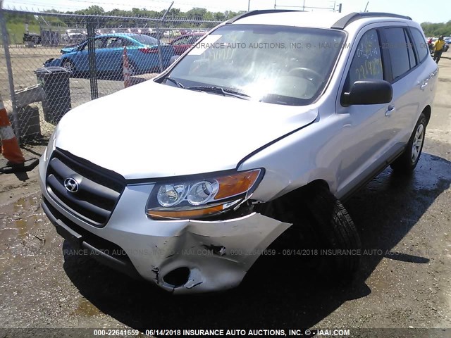 5NMSG13D59H307220 - 2009 HYUNDAI SANTA FE GLS SILVER photo 6