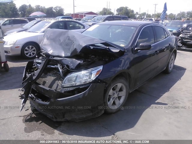 1G11B5SA3DF154330 - 2013 CHEVROLET MALIBU LS GRAY photo 2