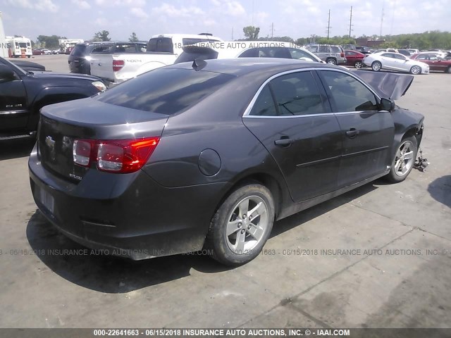 1G11B5SA3DF154330 - 2013 CHEVROLET MALIBU LS GRAY photo 4