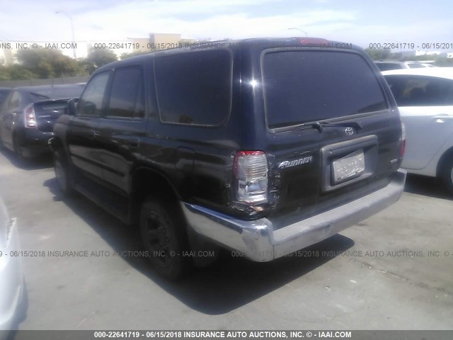 JT3GM84R4Y0068120 - 2000 TOYOTA 4RUNNER BLACK photo 3