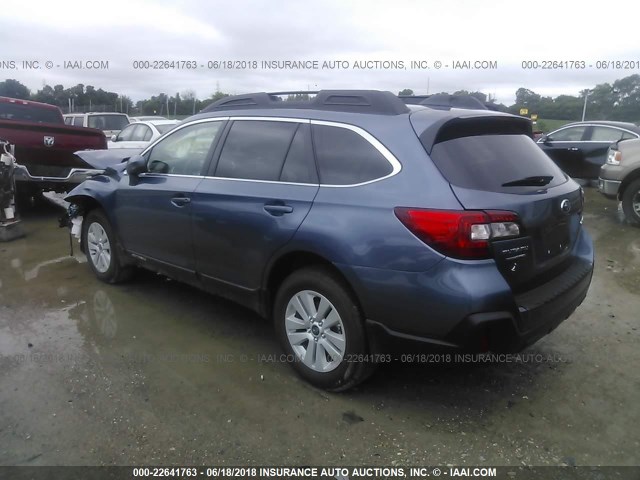 4S4BSAFC5J3304348 - 2018 SUBARU OUTBACK 2.5I PREMIUM BLUE photo 3