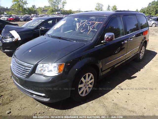 2A4RR8DG4BR666591 - 2011 CHRYSLER TOWN & COUNTRY TOURING L GRAY photo 2