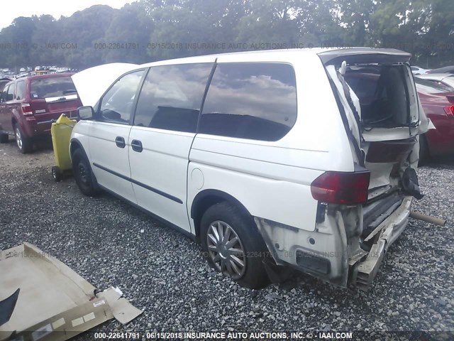 2HKRL18551H557074 - 2001 HONDA ODYSSEY LX WHITE photo 3