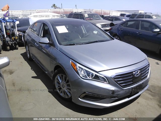 5NPE34AF9FH258844 - 2015 HYUNDAI SONATA SPORT/LIMITED GRAY photo 1