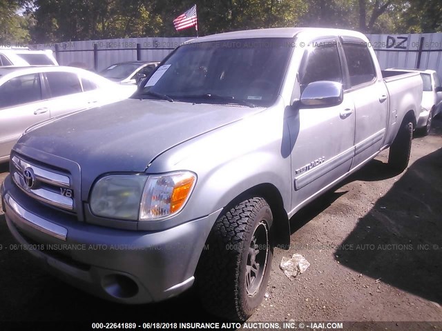5TBDT441X5S487918 - 2005 TOYOTA TUNDRA DOUBLE CAB SR5 GRAY photo 2