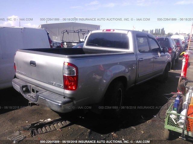 5TBDT441X5S487918 - 2005 TOYOTA TUNDRA DOUBLE CAB SR5 GRAY photo 4