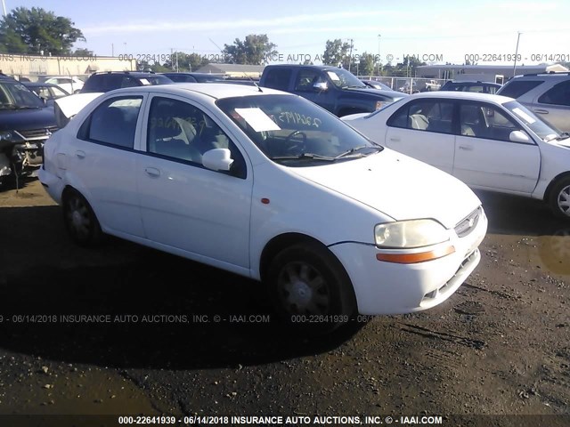 KL1TJ52654B258752 - 2004 CHEVROLET AVEO LS WHITE photo 1