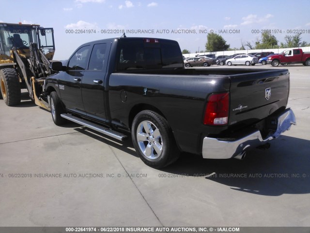 1C6RR6GT1HS505374 - 2017 RAM 1500 SLT BLACK photo 3