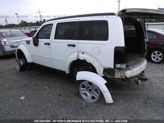 1D4PT4GK7BW587191 - 2011 DODGE NITRO HEAT WHITE photo 3