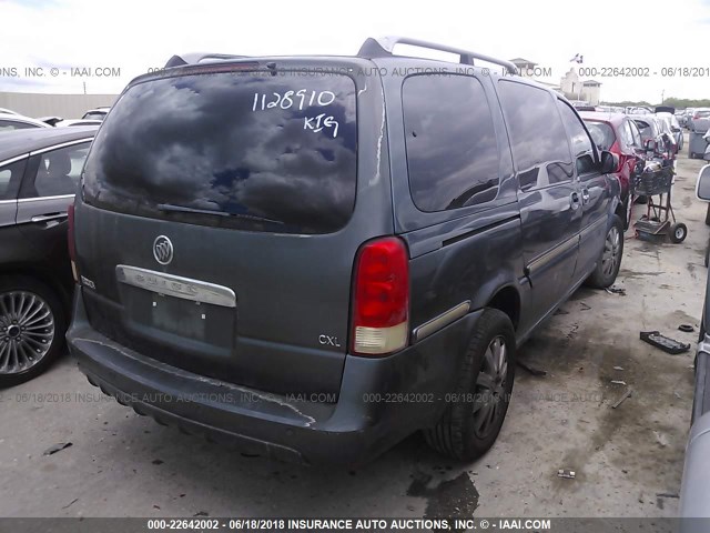 5GADV33L05D258918 - 2005 BUICK TERRAZA CXL BLUE photo 4