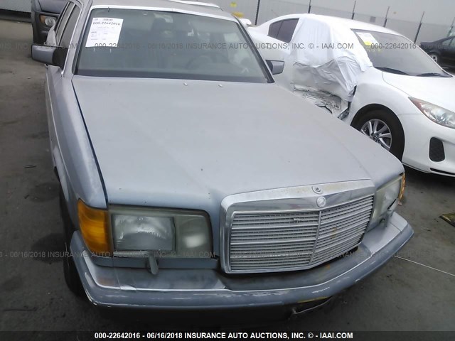 WDBCA39D7HA329171 - 1987 MERCEDES-BENZ 560 SEL BLUE photo 6