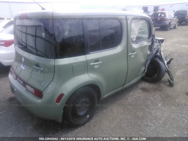 JN8AZ2KR4AT158136 - 2010 NISSAN CUBE S/SL/KROM GREEN photo 4