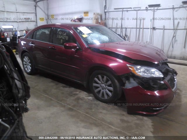 1C3BC1FG7BN559856 - 2011 CHRYSLER 200 TOURING RED photo 1