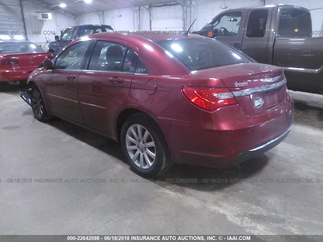 1C3BC1FG7BN559856 - 2011 CHRYSLER 200 TOURING RED photo 3