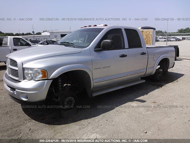 3D7KS28C25G825365 - 2005 DODGE RAM 2500 ST/SLT 银色 照片 2