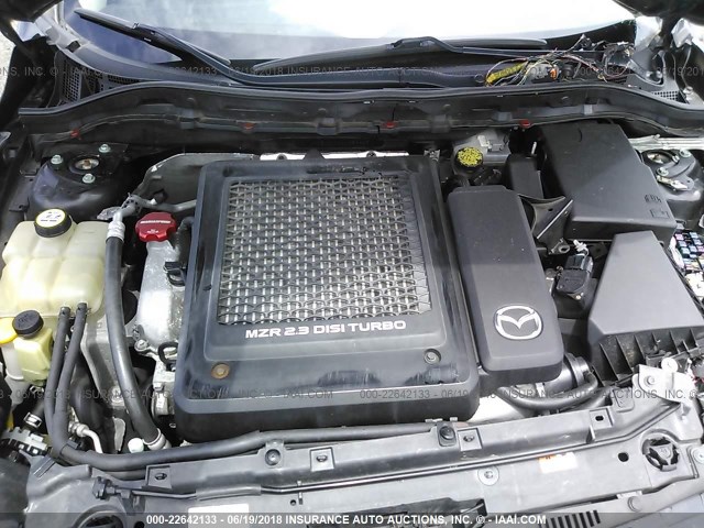 JM1BL1L41C1639815 - 2012 MAZDA SPEED 3 BLACK photo 10