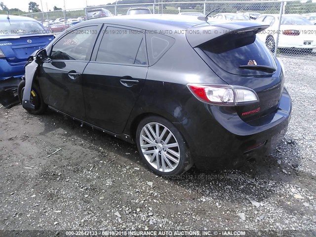 JM1BL1L41C1639815 - 2012 MAZDA SPEED 3 BLACK photo 3