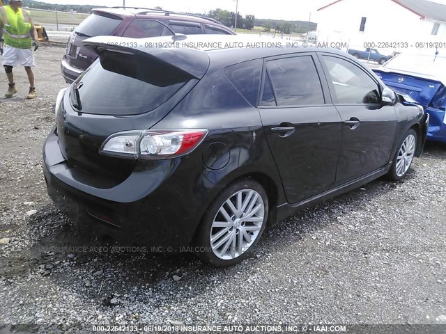 JM1BL1L41C1639815 - 2012 MAZDA SPEED 3 BLACK photo 4