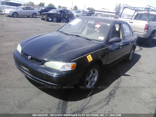 2T1BR12E3YC284674 - 2000 TOYOTA COROLLA VE/CE/LE BLACK photo 2