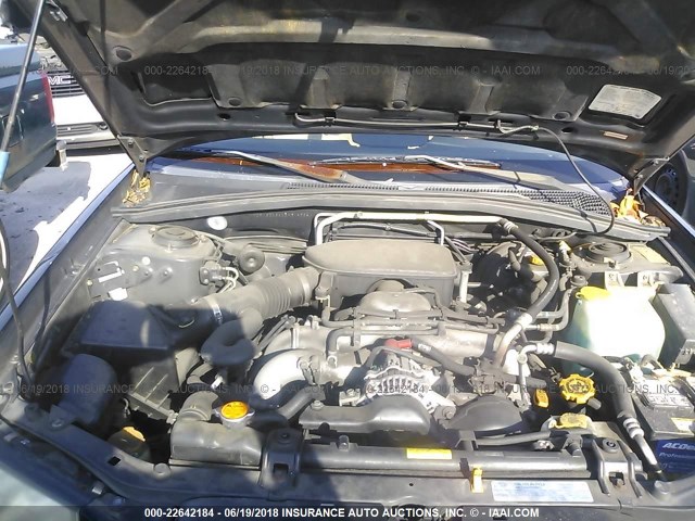 JF1SG656X5H716584 - 2005 SUBARU FORESTER 2.5XS 黑色 照片 10