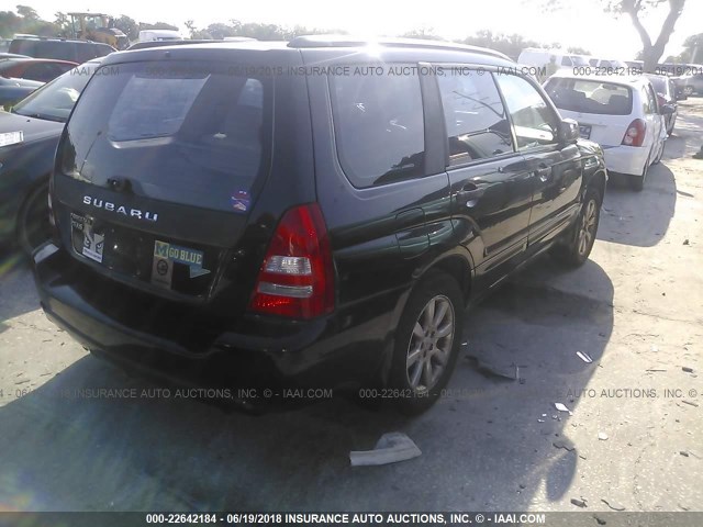 JF1SG656X5H716584 - 2005 SUBARU FORESTER 2.5XS 黑色 照片 4