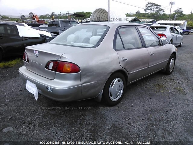 1NXBR12E6WZ058799 - 1998 TOYOTA COROLLA VE/CE/LE TAN photo 4