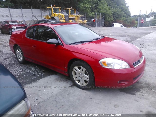 2G1WN161369341725 - 2006 CHEVROLET MONTE CARLO LTZ RED photo 1