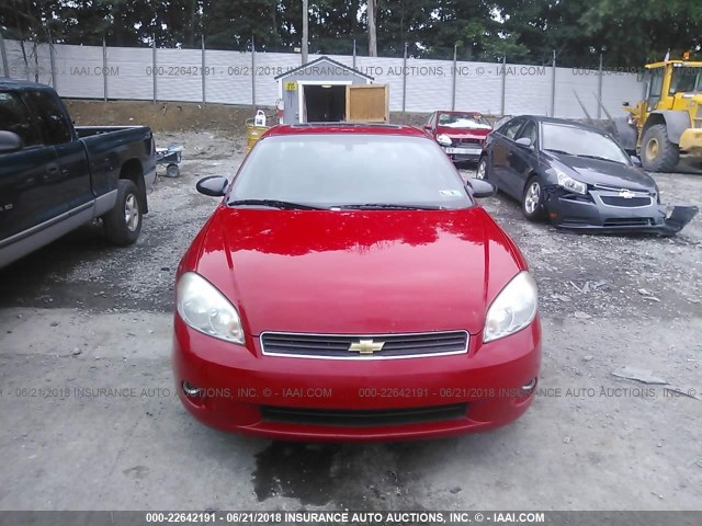 2G1WN161369341725 - 2006 CHEVROLET MONTE CARLO LTZ RED photo 6