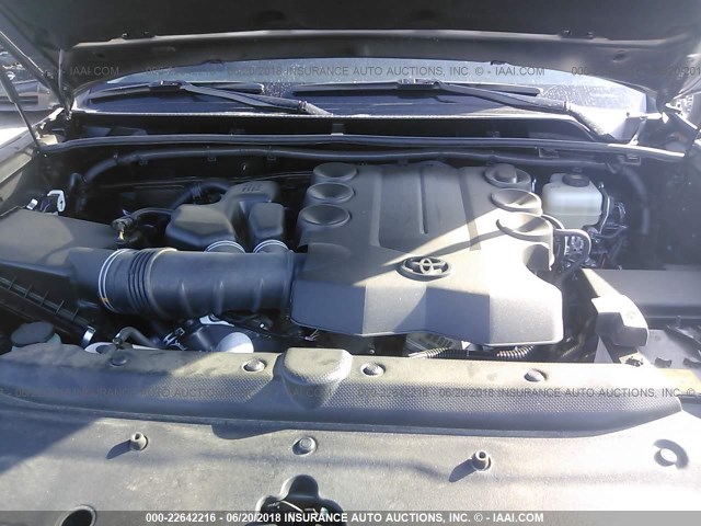 JTEBU5JR4H5441597 - 2017 TOYOTA 4RUNNER SR5 PREM/LTDL/TRAIL/TRD GRAY photo 10