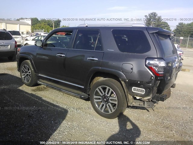 JTEBU5JR4H5441597 - 2017 TOYOTA 4RUNNER SR5 PREM/LTDL/TRAIL/TRD GRAY photo 3
