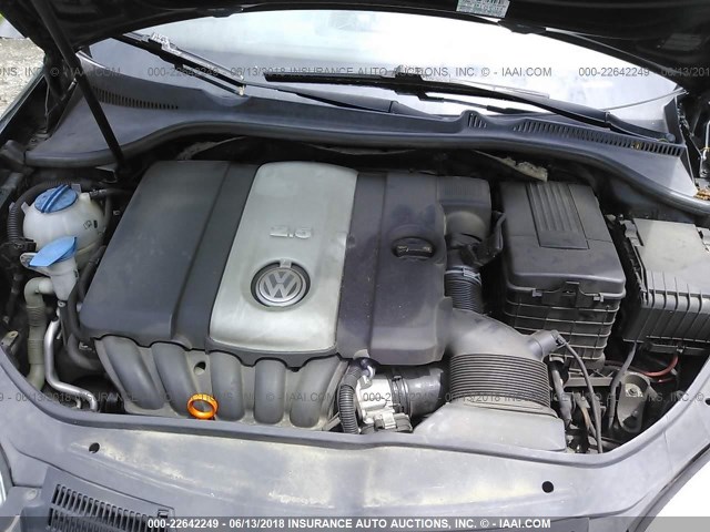 3VWEF81K97M187715 - 2007 VOLKSWAGEN JETTA WOLFSBURG 黑色 照片 10
