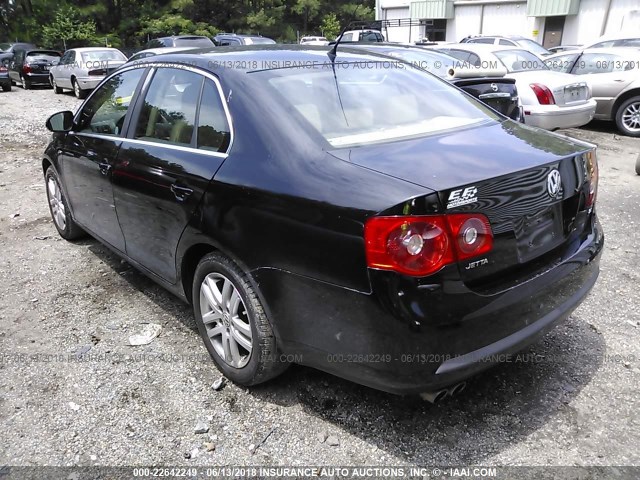 3VWEF81K97M187715 - 2007 VOLKSWAGEN JETTA WOLFSBURG 黑色 照片 3