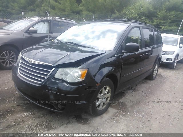 2A8HR54P28R635387 - 2008 CHRYSLER TOWN & COUNTRY TOURING BLACK photo 2
