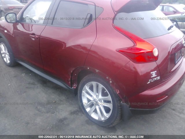 JN8AF5MV5CT114041 - 2012 NISSAN JUKE S/SV/SL RED photo 6