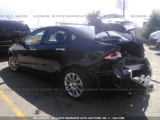 1C3CDFCA8DD210325 - 2013 DODGE DART LIMITED/R/T BLACK photo 3