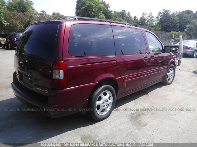 1GHDX03E71D184331 - 2001 OLDSMOBILE SILHOUETTE RED photo 4