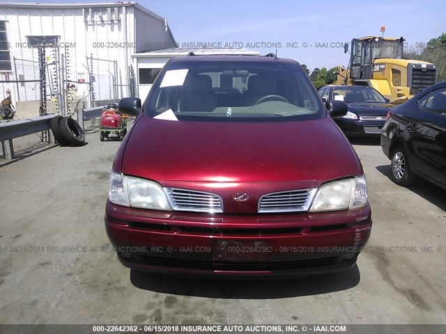 1GHDX03E71D184331 - 2001 OLDSMOBILE SILHOUETTE RED photo 6